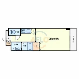 サザンクレスト堺【610号室】の間取り