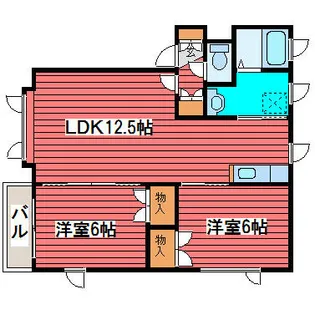 アベニューおちC【2階】の間取り