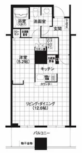 アルグラッドザタワー心斎橋【20階】の間取り