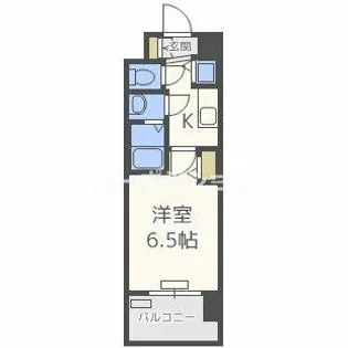 プレサンス四天王寺前夕陽ヶ丘【4階】の間取り