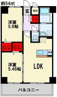エミネント水巻駅前【7階】の間取り