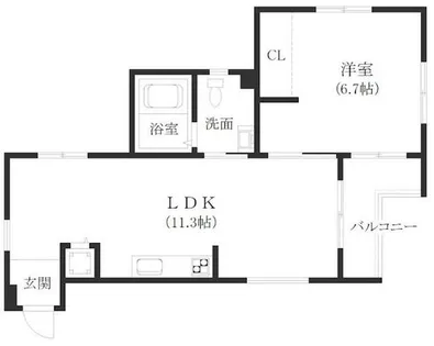 メゾンビトロ1【2階】の間取り