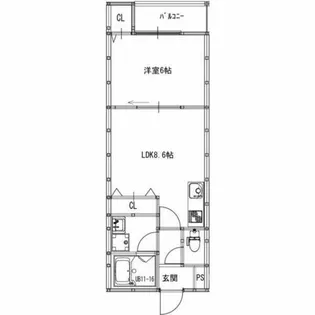 EIJU粉浜駅前【3階】の間取り