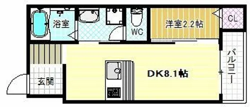 エヌエムキャトフヴァンドゥーズ【3階】の間取り