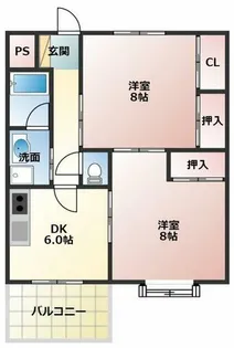 アプエールミユキ【302号室】の間取り