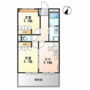 グランドシャトーⅡ【1階】の間取り