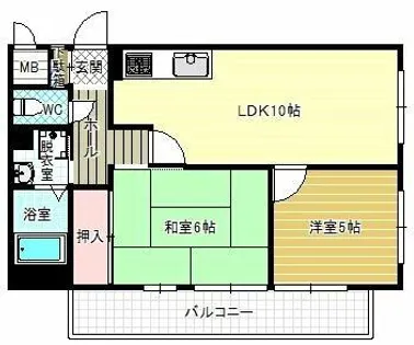 ゲマインシャフト【5階】の間取り
