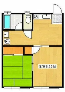 須賀ハイツA【204号室】の間取り