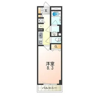 セントラル堺東【3階】の間取り