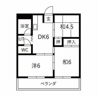 コーポ大晴【2階】の間取り