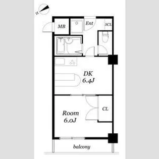 カーサノア八事【1階】の間取り