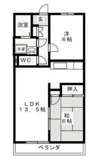 ウエストヒルズMARUKA【4階】の間取り