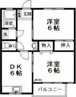 マンションイレブン【3階】の間取り
