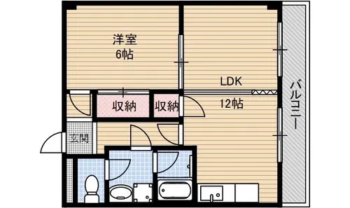 ハイネスト玉櫛【402号室】の間取り