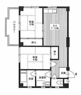 グリーンハイツ【2階】の間取り