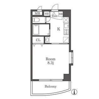 カリタス21【605号室】の間取り