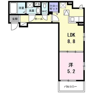 ディアコート洛東【3階】の間取り