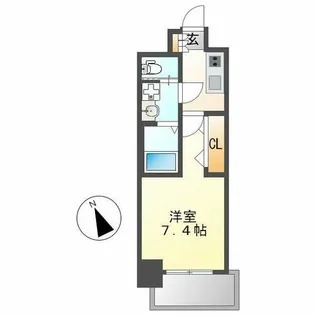 S-RESIDENCE名駅南【6階】の間取り