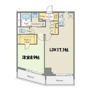 CORNES HOUSE NAGOYA【12階】の間取り