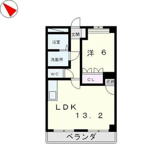 パラシオン八王子【2階】の間取り