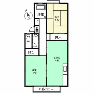 サンビレッジ知立A棟【202号室】の間取り