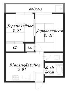 ロイヤルコーポ西三倉堂【1階】の間取り