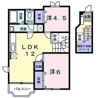 アウローラ比叡Ⅰ【2階】の間取り