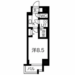 ファステート名古屋駅前アルティス【11階】の間取り