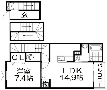 トレ ミ カーサ星の森【3階】の間取り