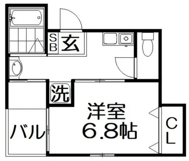 URO桜木町【1階】の間取り