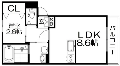 アルヴィータ【1階】の間取り