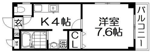 ラフェリーチェ【2階】の間取り