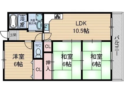 リーブ高瀬【5階】の間取り