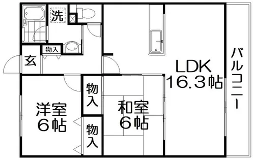 ベレーザ香里園【2階】の間取り