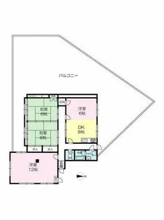 宮前町ハイツ(2階住居)【2階】の間取り