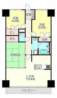 ディオフェルティ石切(311)【3階】の間取り