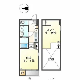 ルミエールHS【1階】の間取り