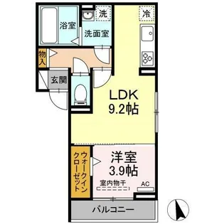 エミュ【3階】の間取り