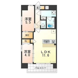 スプランディッドあびこ駅前DUE【4階】の間取り