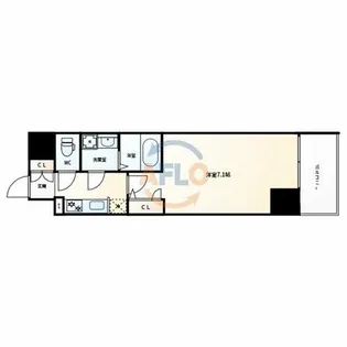 S-RESIDENCE堺筋本町Deux【11階】の間取り