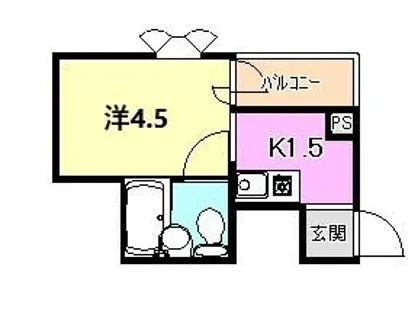 ライオンズマンション神戸【7階】の間取り