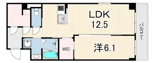 レアグランツ東難波 1【1階】の間取り