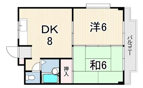 サン・ピエール中野【7階】の間取り