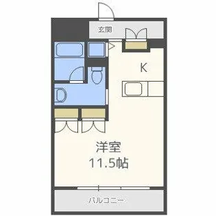 1Rの間取り画像