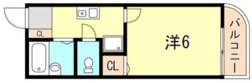 アリュール学院前3【3階】の間取り