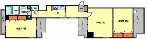 HORIE LUX【7階】の間取り