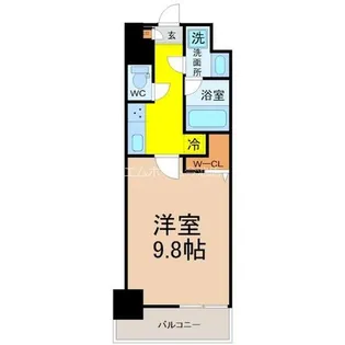 トレヴィ高岳【5階】の間取り