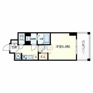 Metrosa谷町六丁目South【5階】の間取り