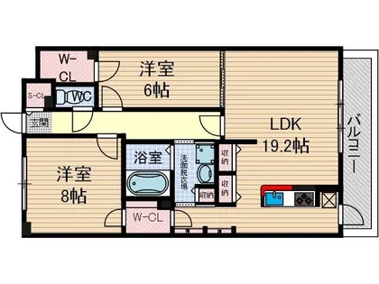 イーストコートアイ別院町【603号室】の間取り