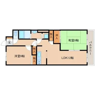 ミレア武庫之荘【2階】の間取り